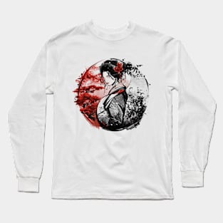 Yin e yang Geisha Long Sleeve T-Shirt